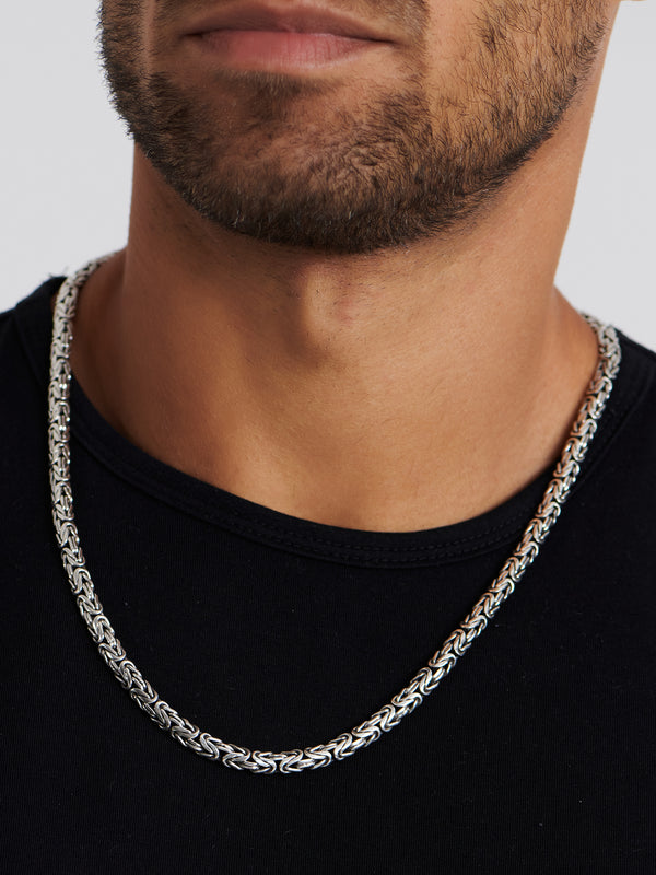 DEVATA Bali Borobudur Chain Necklace Sterling Silver