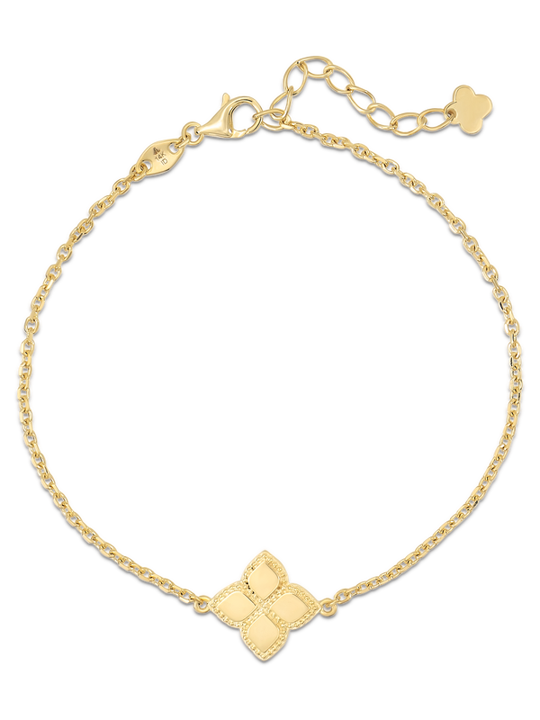 DEVATA Gold Clover Chain Bracelet