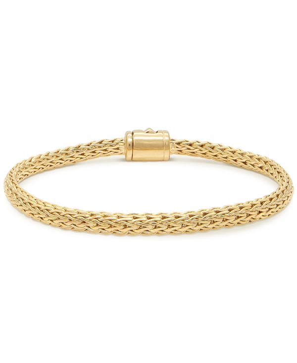 DEVATA Bali Dragon Bone Chain Bracelet Gold Plated Sterling Silver