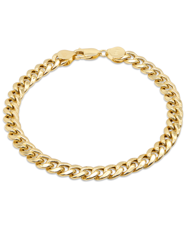 DEVATA Cuban Chain Bracelet 14K Gold