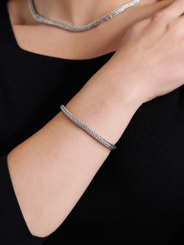 DEVATA Bali Foxtail Chain Bracelet Sterling Silver