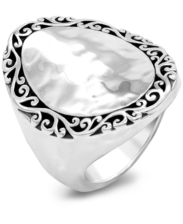 DEVATA Bali Sterling Silver Statement Ring