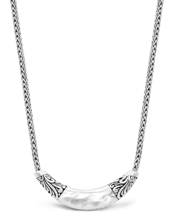 DEVATA Bali Sterling Silver Dragon Bone Chain Necklace