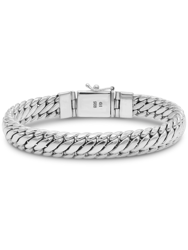 DEVATA Bali Snake Chain Bracelet Sterling Silver