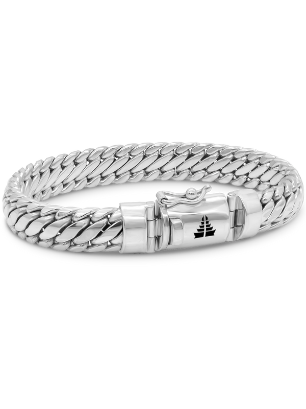DEVATA Bali Snake Chain Bracelet Sterling Silver
