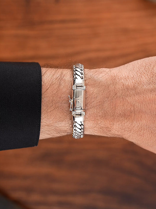 DEVATA Bali Snake Chain Bracelet Sterling Silver