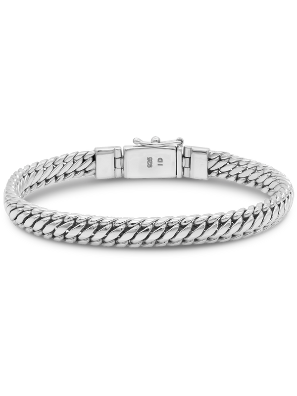 DEVATA Bali Snake Chain Bracelet Sterling Silver