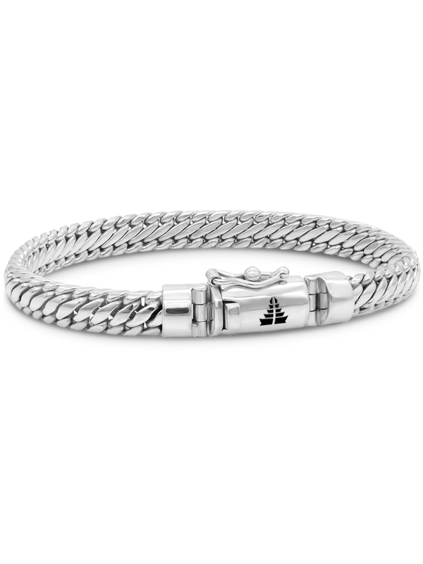DEVATA Bali Snake Chain Bracelet Sterling Silver