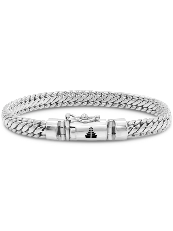 DEVATA Bali Snake Chain Bracelet Sterling Silver