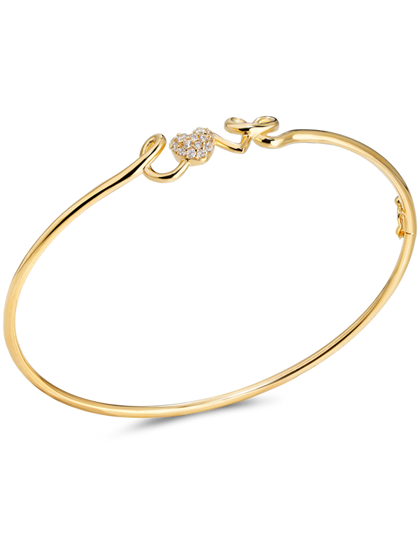Love Script Bangle Bracelet