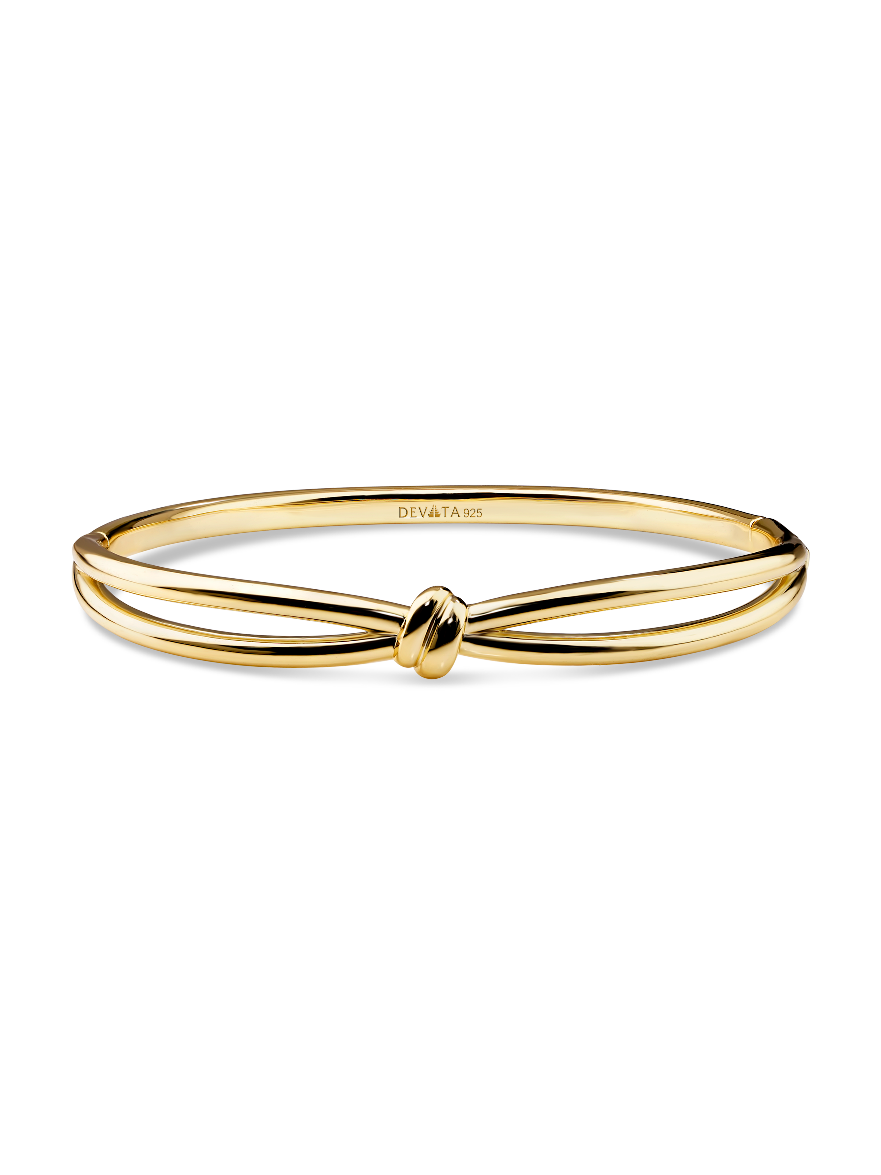 Sterling Silver Love Knot Bangle Bracelet – DEVATA