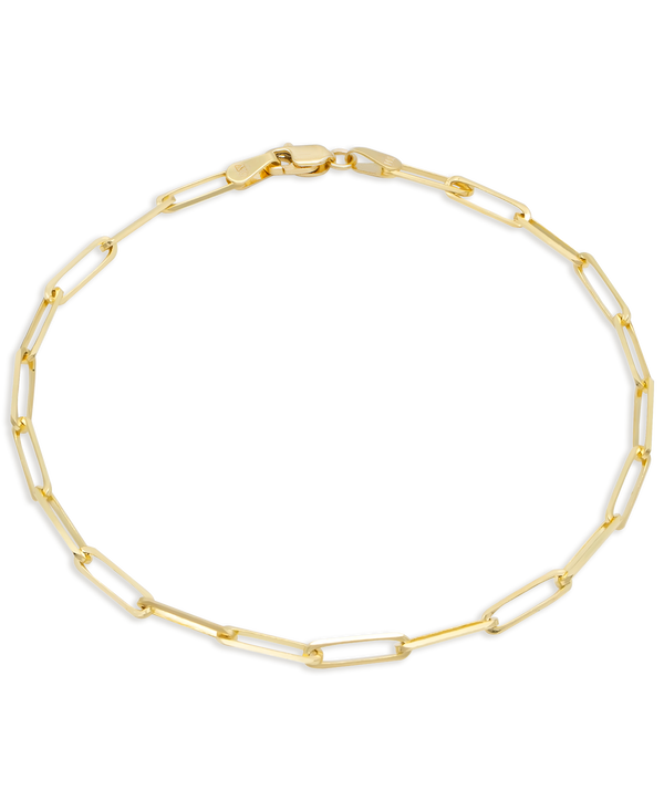 DEVATA Paperclip Chain Bracelet 14K Gold