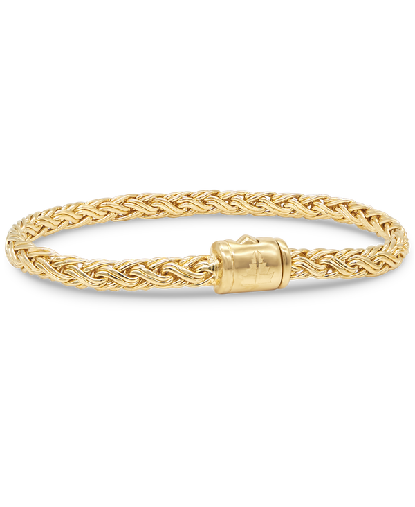 DEVATA Bali Paddy Chain Bracelet Gold Plated Sterling Silver