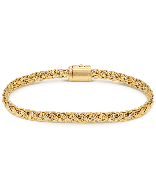 DEVATA Bali Paddy Chain Bracelet Gold Plated Sterling Silver