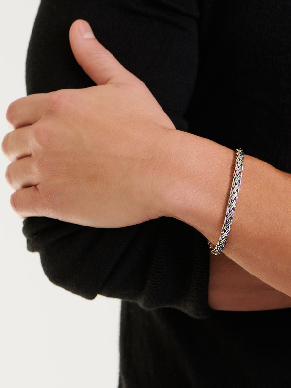 DEVATA Bali Paddy Chain Bracelet Sterling Silver