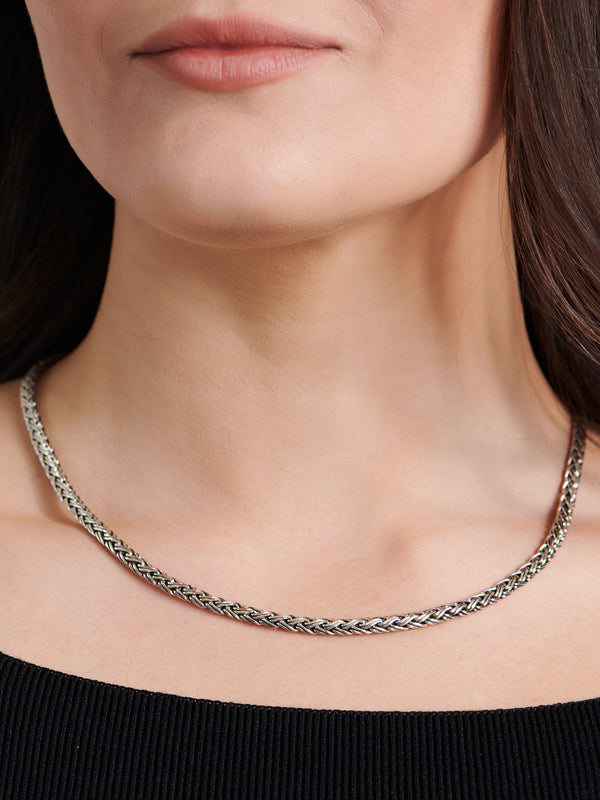 DEVATA Bali Paddy Chain Necklace Sterling Silver