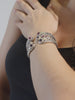 DEVATA Bali Gold Accent Sterling Silver Amethyst Pink Topaz Cuff Bracelet