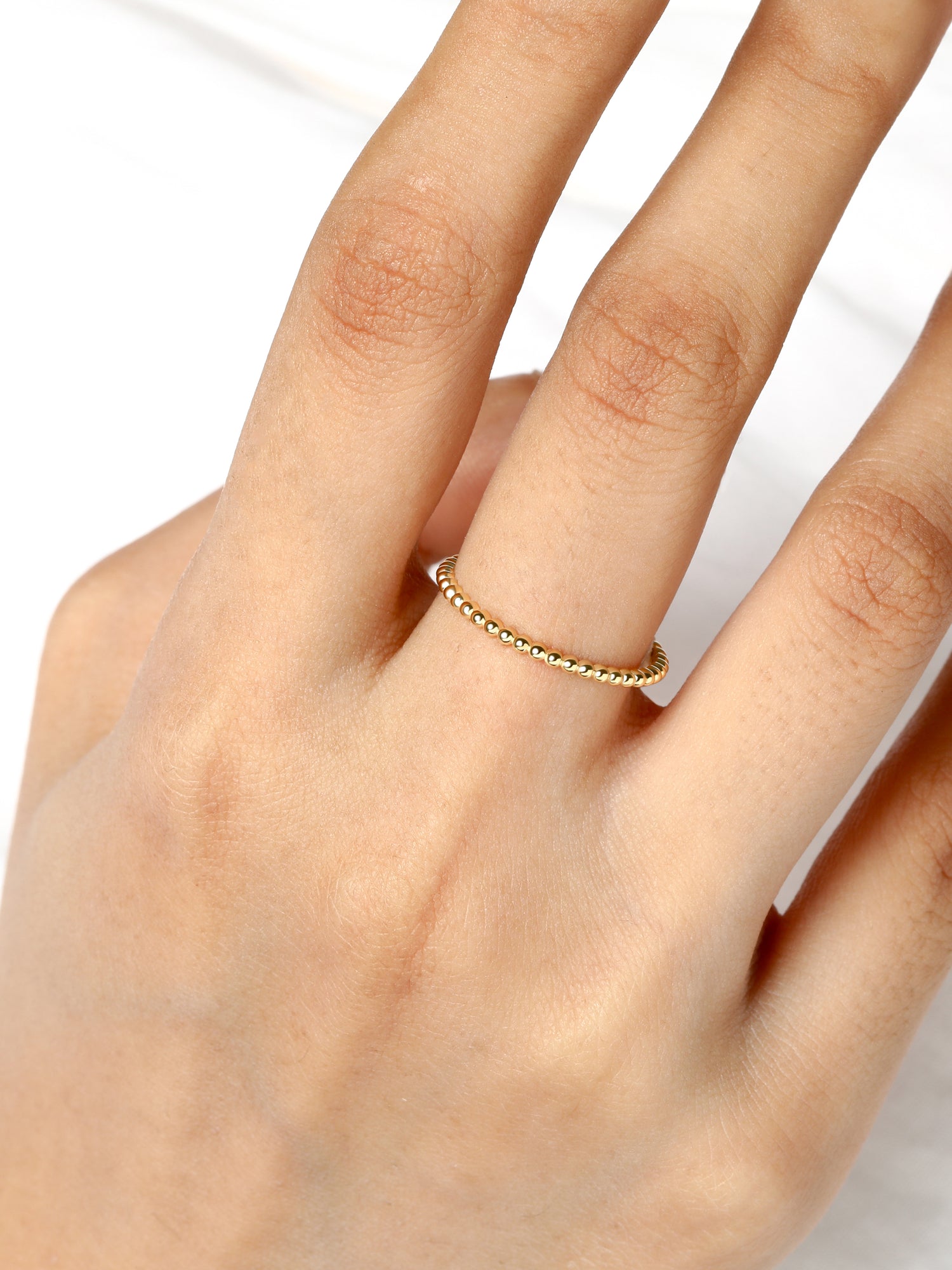 Beaded Ball Ring