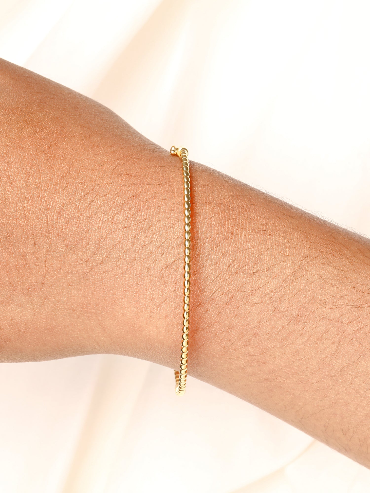 Beaded Ball Bangle Bracelet