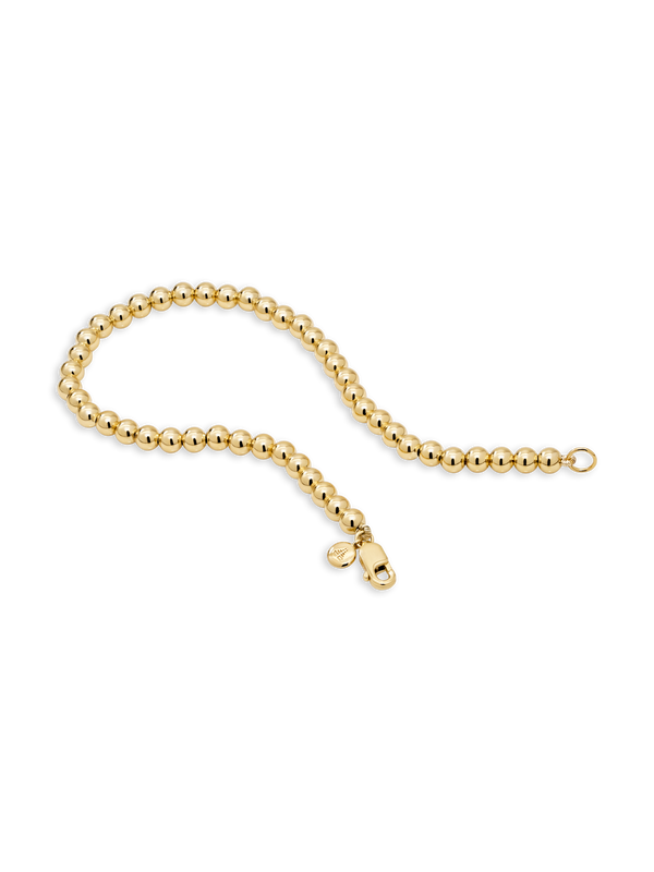 4mm Beaded Ball Bracelet