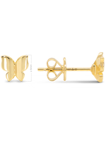 DEVATA Gold Butterfly Stud Earrings