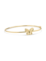 Devata Butterfly Bangle Bracelet in 14K Gold