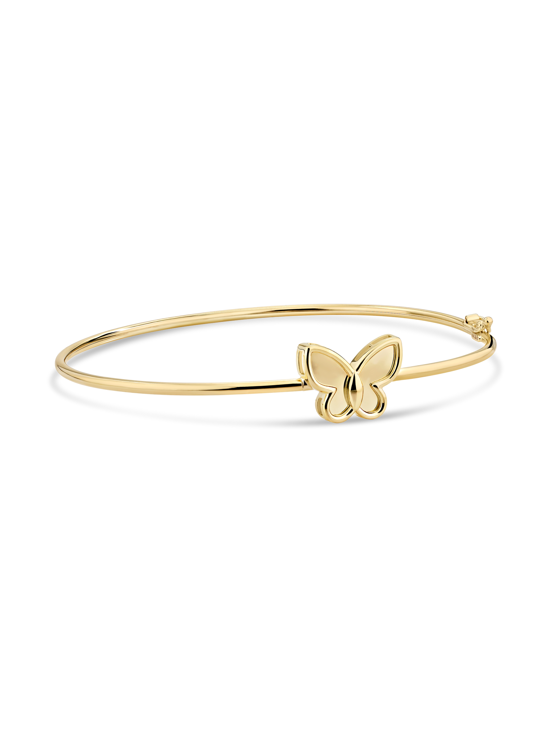 Devata Butterfly Bangle Bracelet in 14K Gold