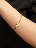Devata Butterfly Bangle Bracelet in 14K Gold