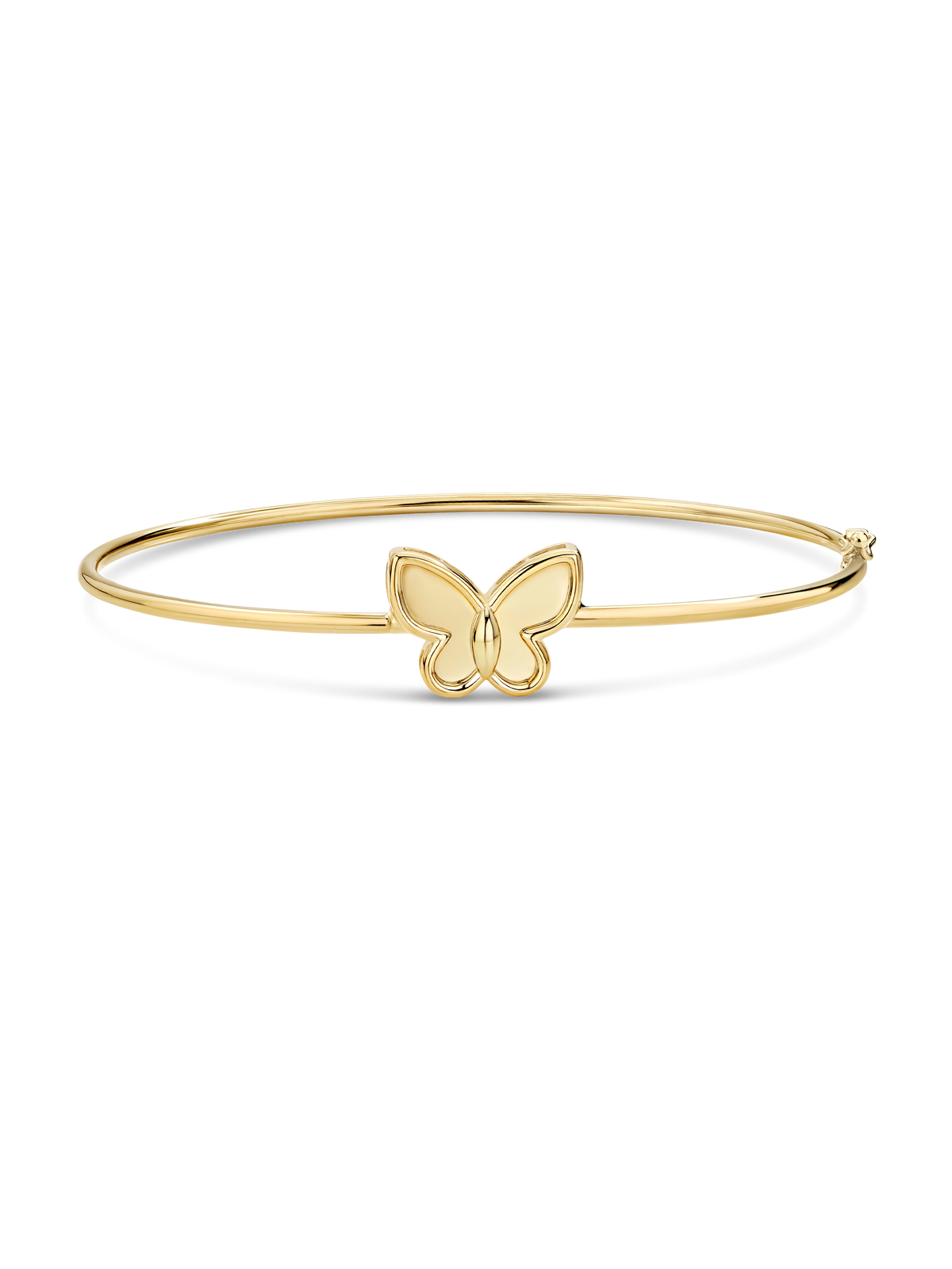 Devata Butterfly Bangle Bracelet in 14K Gold