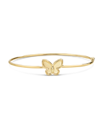 Devata Butterfly Bangle Bracelet in 14K Gold