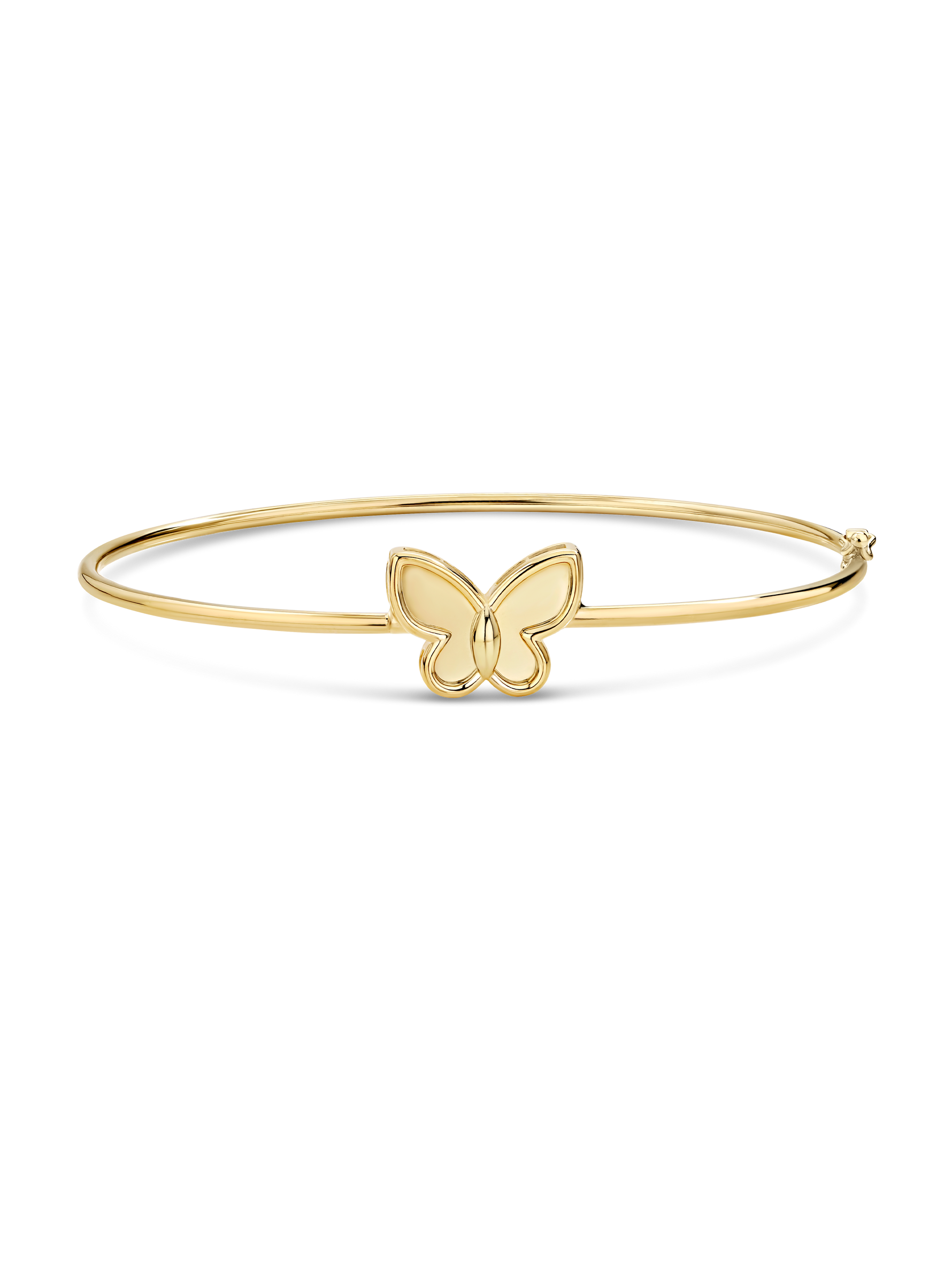 Devata Butterfly Bangle Bracelet in 14K Gold
