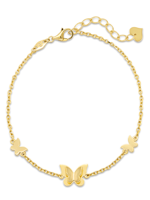 DEVATA Gold Butterfly Chain Bracelet