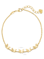DEVATA Gold Butterfly Chain Bracelet
