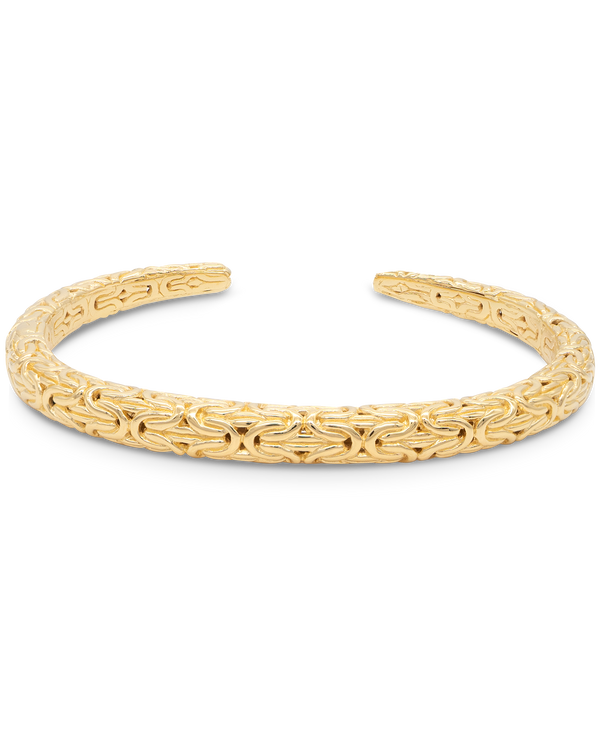 Borobudur Gold Plated Cuff Bracelet