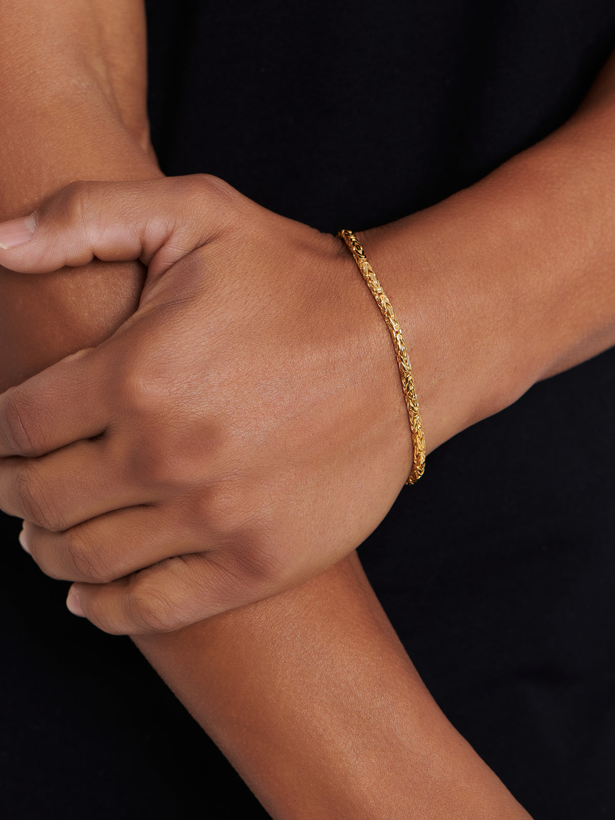 DEVATA Bali Borobudur Chain Bracelet Gold Plated Sterling Silver