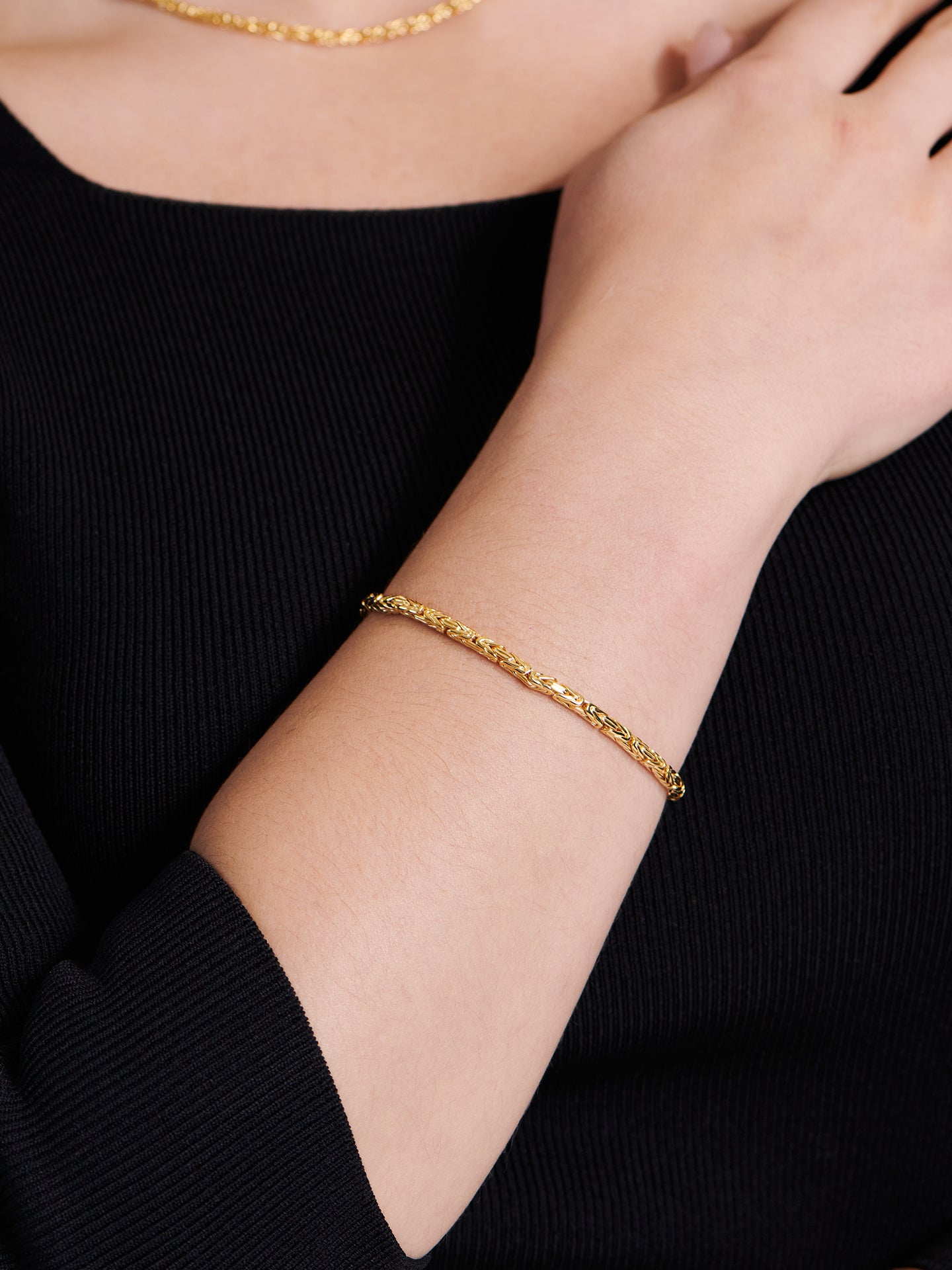 DEVATA Bali Borobudur Chain Bracelet Gold Plated Sterling Silver