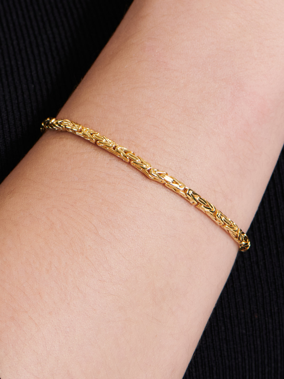 DEVATA Bali Borobudur Chain Bracelet Gold Plated Sterling Silver