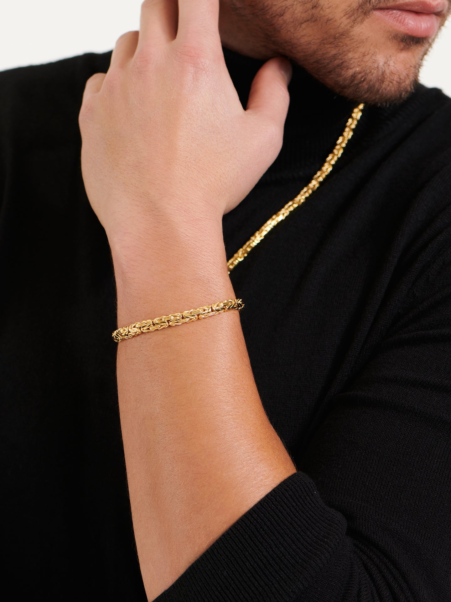 DEVATA Bali Borobudur Chain Bracelet Gold Plated Sterling Silver