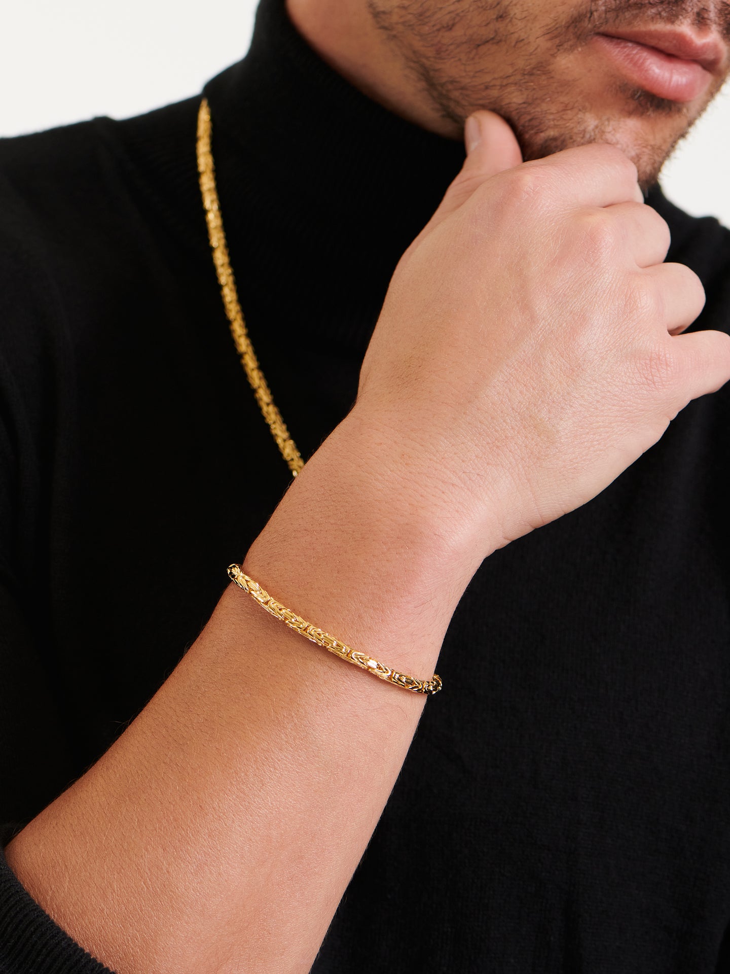 DEVATA Bali Borobudur Chain Bracelet Gold Plated Sterling Silver