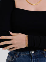 DEVATA Bali Borobudur Chain Bracelet Gold Plated Sterling Silver