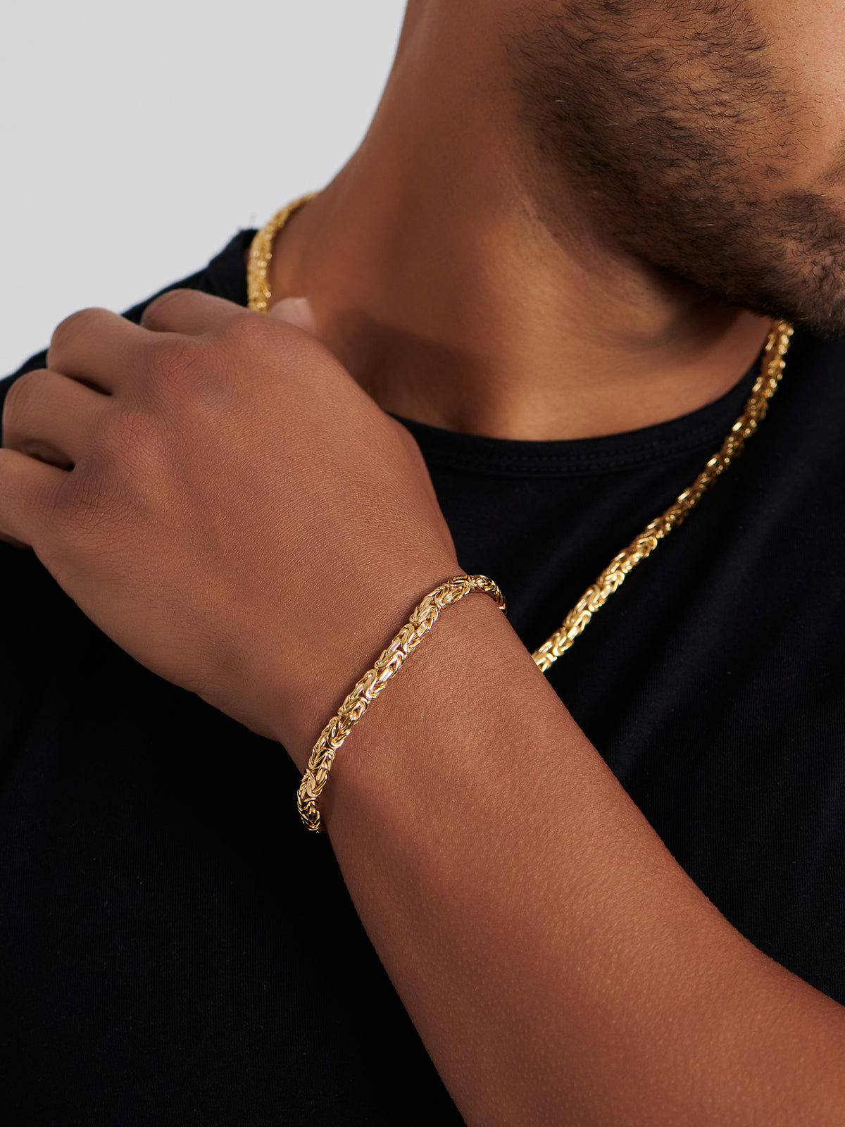 DEVATA Bali Borobudur Chain Bracelet Gold Plated Sterling Silver