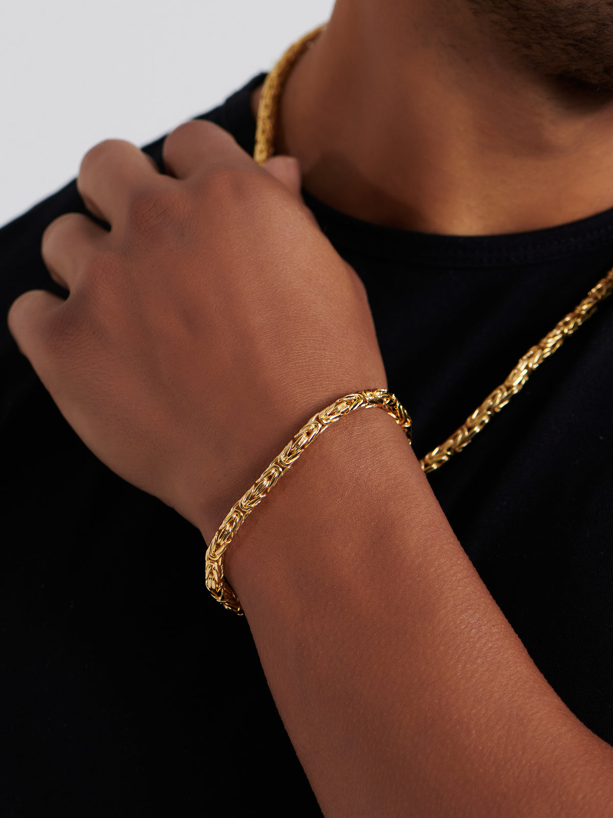 DEVATA Bali Borobudur Chain Bracelet Gold Plated Sterling Silver