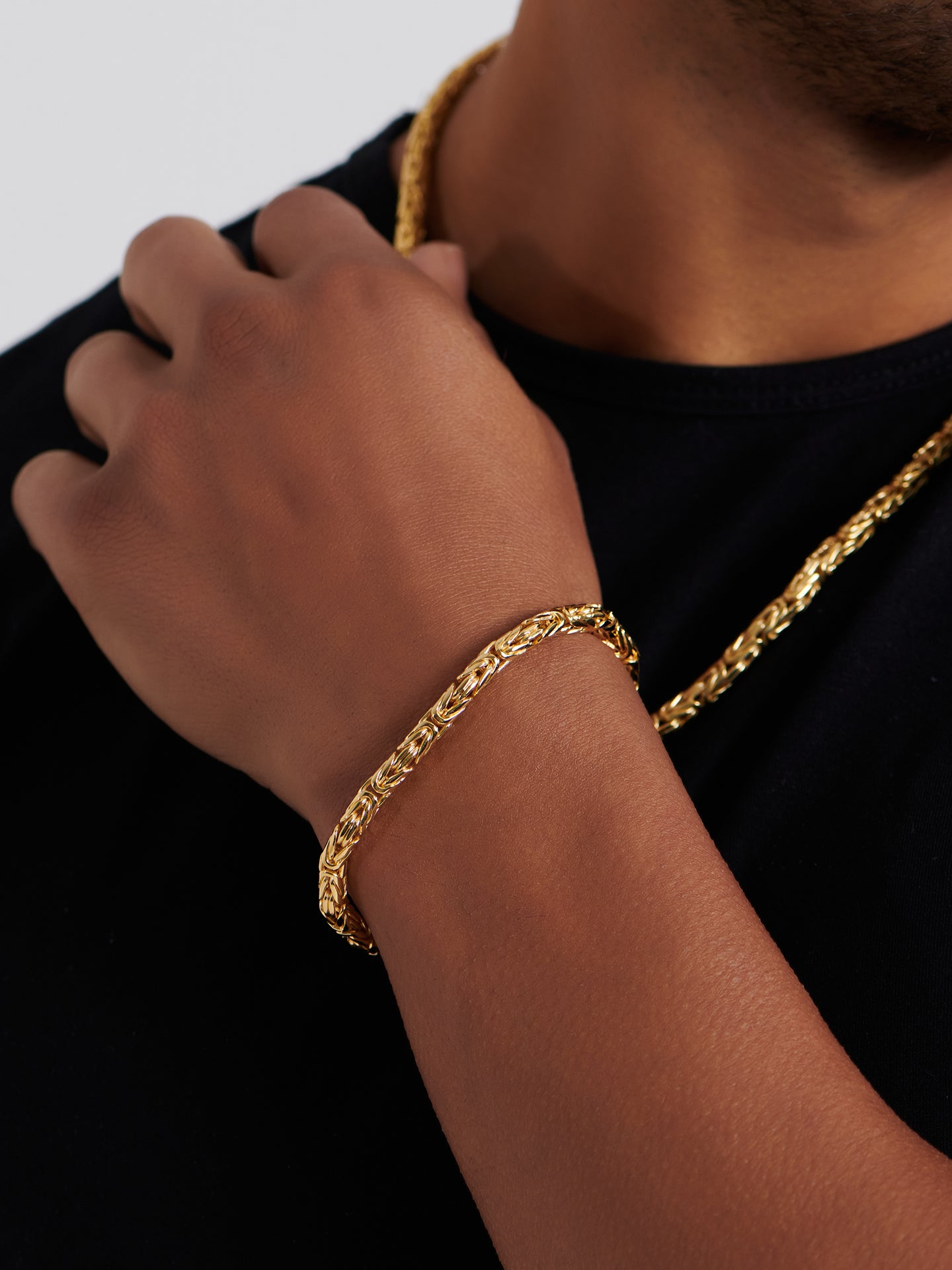 DEVATA Bali Borobudur Chain Bracelet Gold Plated Sterling Silver