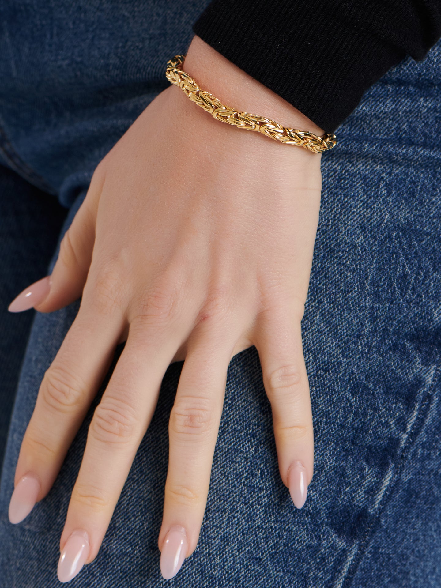 DEVATA Bali Borobudur Chain Bracelet Gold Plated Sterling Silver