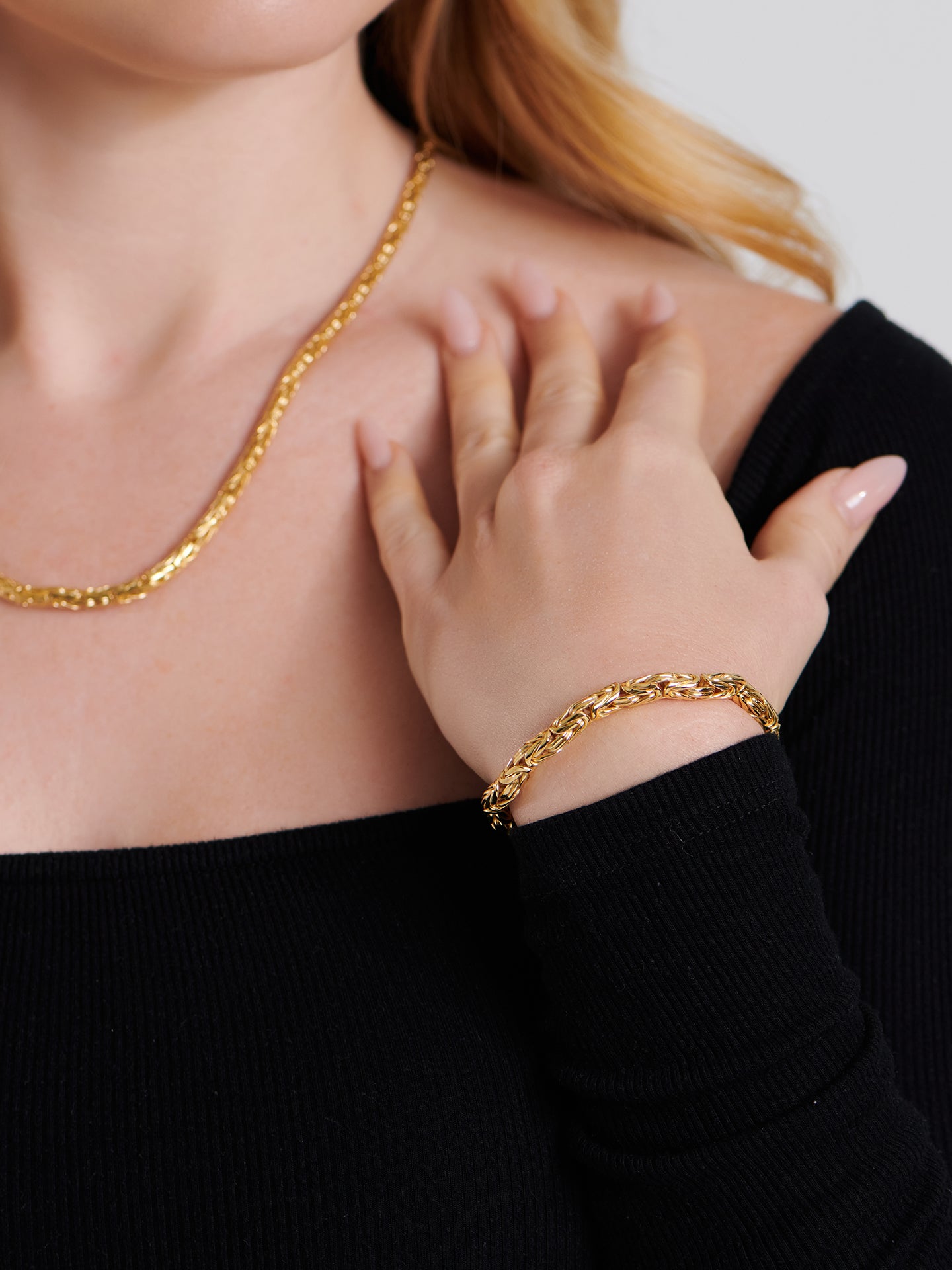 DEVATA Bali Borobudur Chain Bracelet Gold Plated Sterling Silver