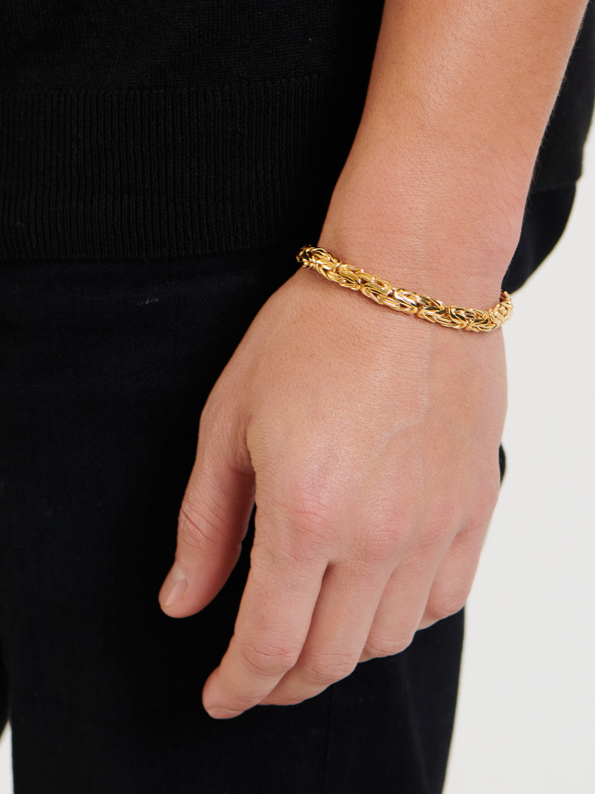 DEVATA Bali Borobudur Chain Bracelet Gold Plated Sterling Silver