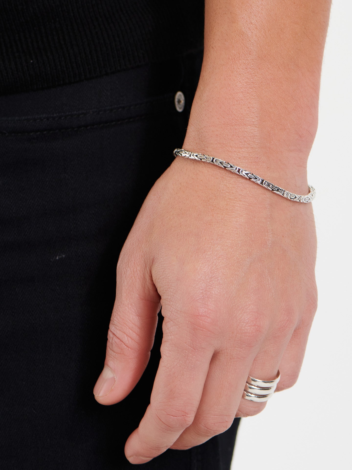 DEVATA Bali Borobudur Chain Bracelet Sterling Silver