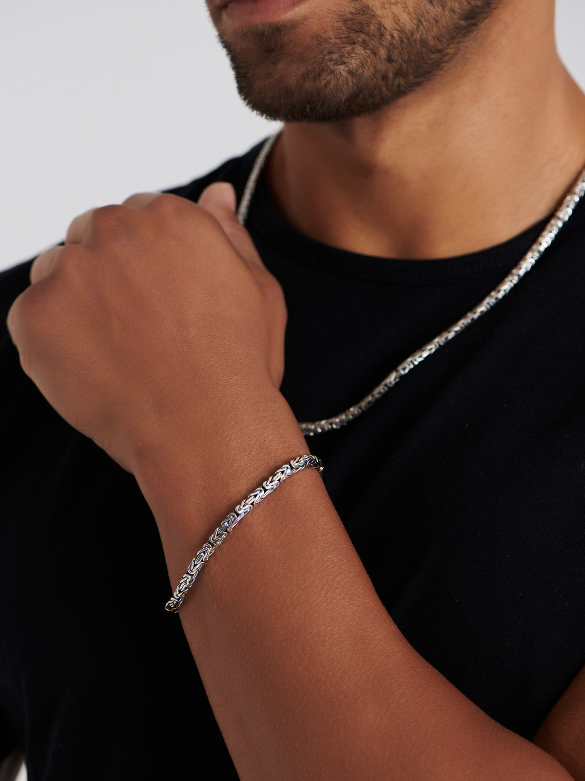 DEVATA Bali Borobudur Chain Bracelet Sterling Silver