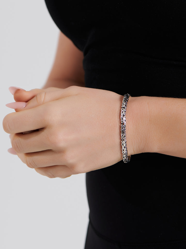 DEVATA Bali Borobudur Chain Bracelet Sterling Silver
