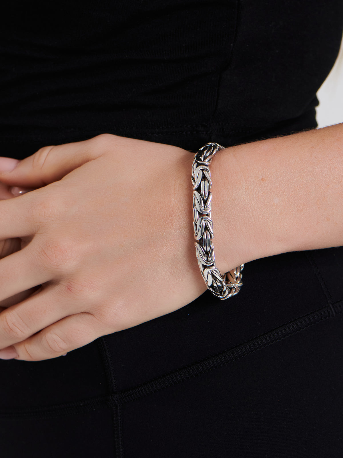 DEVATA Bali Borobudur Chain Bracelet Sterling Silver